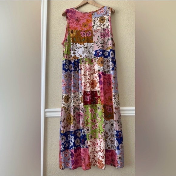 NEW w/ Tags Johnny Was Cosmo Easy Fit Tea Length Dress Size XL - Picture 5 of 10